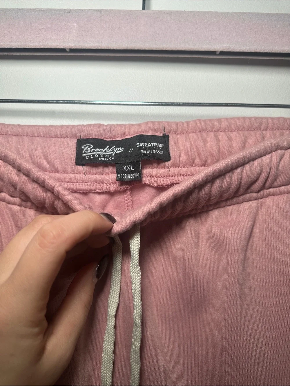 Brooklyn Cloth Dusty Pink Drawstring Jogger Sweatpants Size XXL